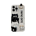 【100円タイムセール一人様1点限り】iPhone 14 ソフト ケース cat 猫 可愛い iPhone14pro ケース TPU 耐衝撃 衝撃吸収 iPho...