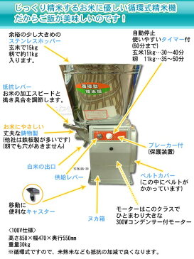 循環式精米機 K-20(1斗用) ソーラー精工