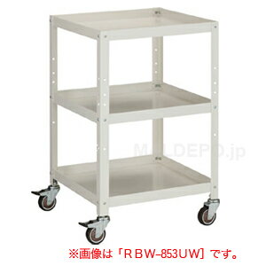 Rakuten - ラビットワゴン(高さ810mm) ウレタンキャスター ホワイト RBW-863UW トラスコ(TRUSCO)