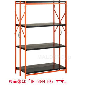 Rakuten - ワンタッチラック 高さ1368mm ホワイト/オレンジ TR-5344-W トラスコ(TRUSCO)
