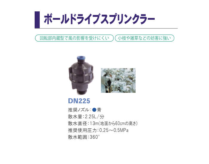 �ܡ���ɥ饤�֥��ץ�󥯥顼 1�� DN225-BE16 ����ۡ��� 360�뻶��