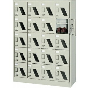 シューズボックス20人用1050×380×1437窓付 SC-20WM (タナイタツキ) トラスコ(TRUSCO)