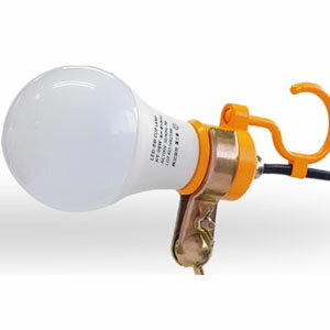 LEDクリップランプ 800lm KY-08W 富士倉 屋内・屋外両用 頑丈型(3)