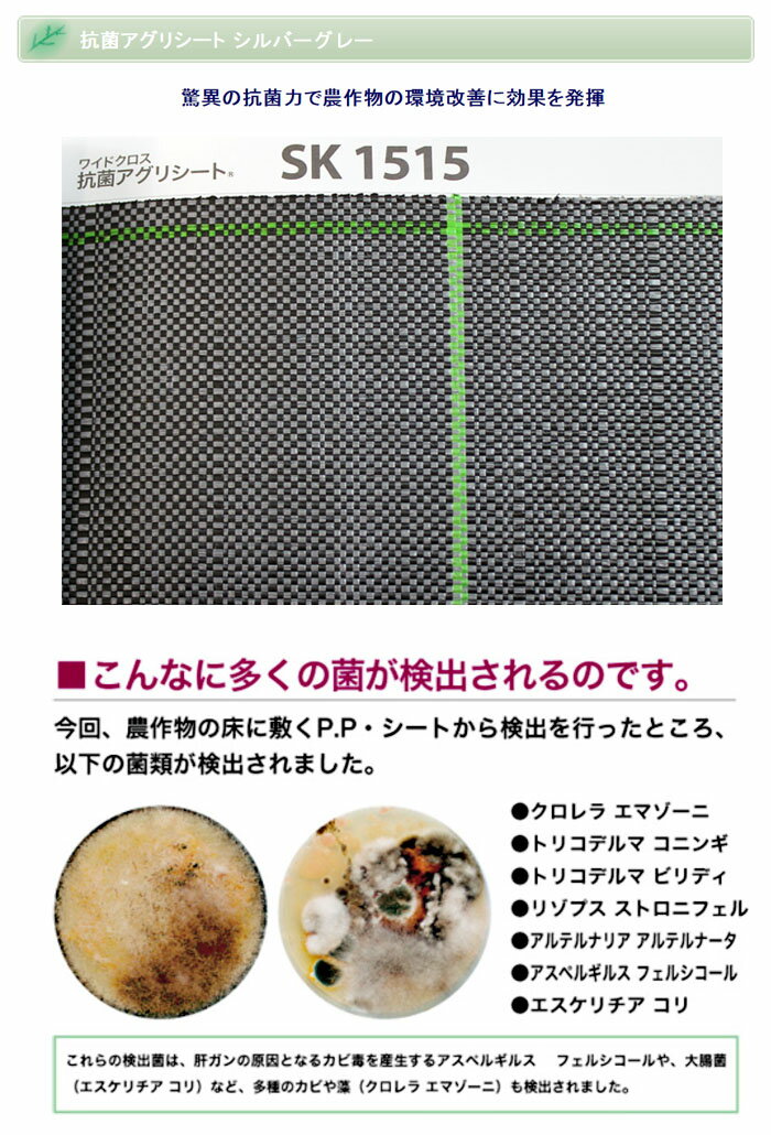 防草シート 抗菌アグリシート 2m×100m SK1515 日本ワイドクロス 防草・多目的用 シ...