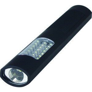 　日動工業 LEDハンディーライト スリムスティック 24P 屋内型 電池式 SST-24P日動工業 LEDハンディーライト スリムスティック 24P 屋内型 電池式 SST-24P●側面24個(拡散)、天面1個(スポット)のLEDランプです。●点灯パターン切替えが可能です。1P→24P→1P+24P→OFF●背面にマグネット付なので金属の壁などに固定すれば両手で作業ができます。●狭い屋内での作業●水気の無い現場●晴れている日の屋外●外径(mm):28●全長(mm):202●色温度(K):1P:8000/24P:10、000●電源:アルカリ単4乾電池×4本●サイズ(mm):W28×D20×H202●仕様:屋内型●全光束(lm):24P:72/1P:45●最大点灯時間:24Pのみ:1時間/1Pのみ:8.5時間/全点灯24P:2時間/1P:1.5時間●全光束(lm):24P:72/1P:45●仕様:屋内型●サイズ(mm):W28×D20×H202●使用電球:LED●光色:昼光色●使用環境温度(℃):-5~60●照射角度(度):1P:※こちらの商品はメーカー（提携先）からの直送となります。欠品時には納期にお時間をいただく場合が　ございますのでお手数ですが急ぎの場合はお問い合わせください。注文について注意事項メーカー(提携先)からの直送となります。稀ではございますが欠品時は変動する場合もございますので、正確な納期はご注文の確認メールにてご案内させていただきます。