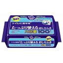 Tトイレに流せるタップリ使えるおしりふき 100枚 ケース 日本製紙クレシア