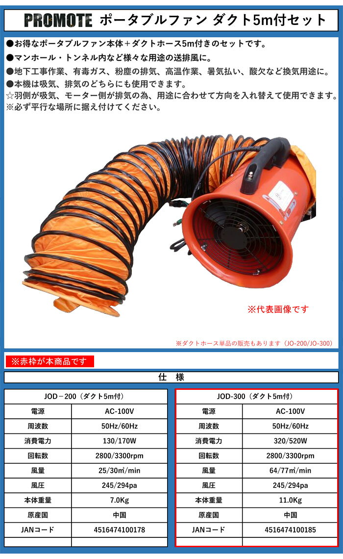 �ݡ����֥�ե��� 300mm �����ȥۡ��� 5m �դ� JOD-300 �ץ��⡼�ȡ���ʡˡڸĿ��������Բġ�