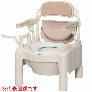 安寿 ポータブルトイレ FX-CPはねあげ はねあげちびくまくん 暖房・快適脱臭 ノーマルタイプ 534-540 アロン化成