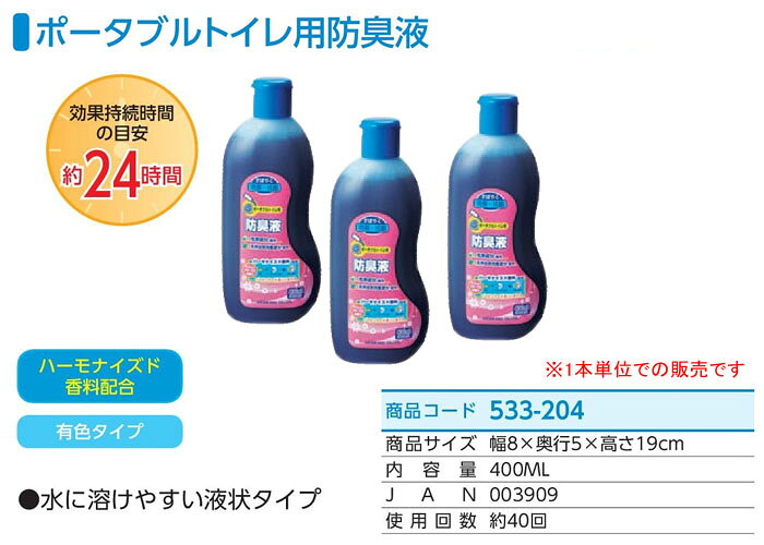 安寿 ポータブルトイレ用防臭液 533-204 アロン化成 有色・液状タイプ oasisu-10208250 オアシスプラス サンプル画像2