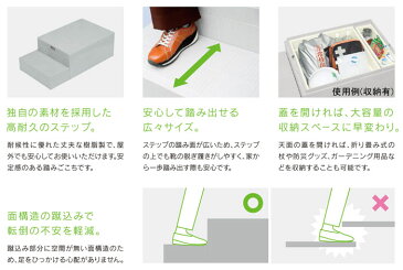 ハウスステップ CUB-6040S JOTO 収納有り 400×900×350(175)mm
