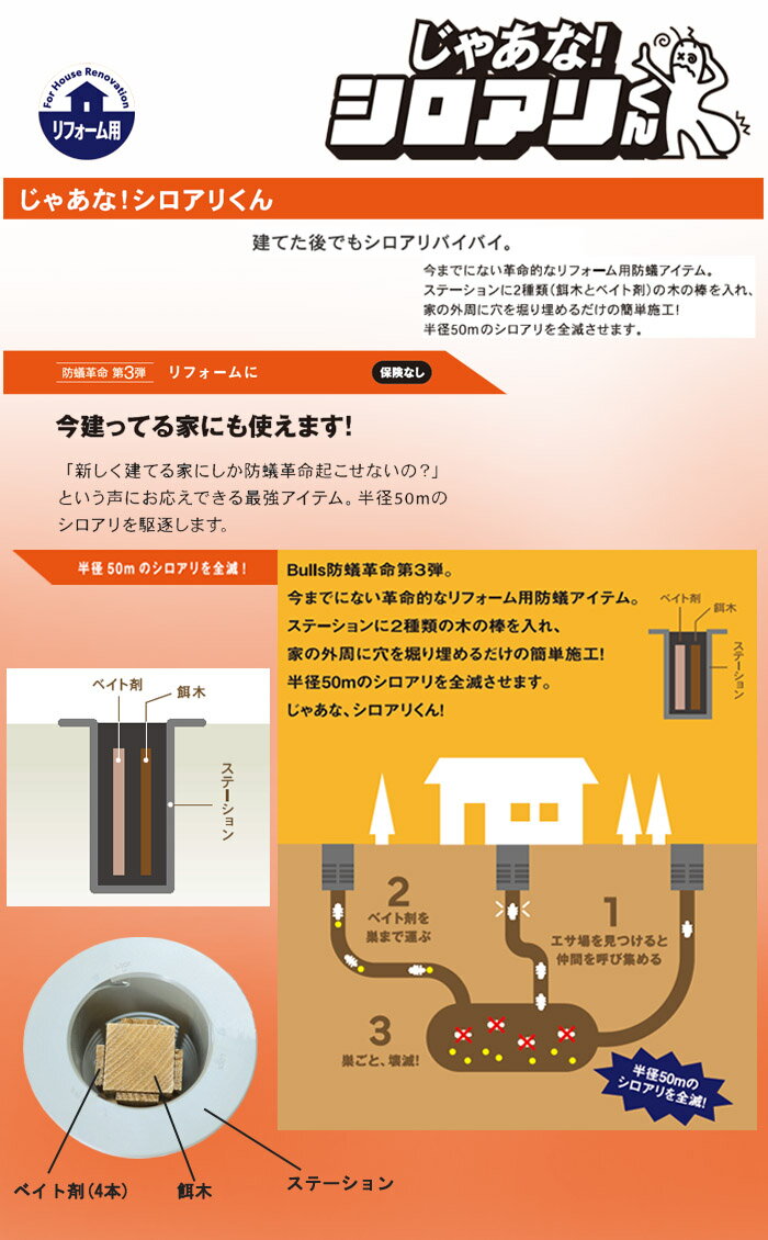 白アリ駆除装置 じゃあなシロアリくん JYTM【数量限定】