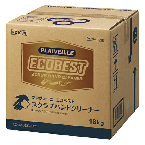 　プレヴェーユ エコベスト 18kg 21004 業務用ハンドクリーナープレヴェーユ エコベスト 18kg 21004 業務用ハンドクリーナー■　環境に優しい業務用ハンドクリーナー　■□スクラブ粒子が深く入り込んだ頑固な油汚れに作用し素早くきれいに落とします。□さっぱりとした洗い上がり。手に優しく油汚れにつよい。□保湿成分の働きにより手肌をすこやかに保ちます。〇自動車整備工場・機械工場・ガソリンスタンド・船舶工場・印刷工場・　その他あらゆる事業所の手洗用洗浄料として…。【仕様】□容量:18kg※こちらの商品はメーカーからの直送となりますので、納期にお時間がかかる場合がございます。　お手数ですが急ぎの場合はお問い合わせください。注文について注意事項メーカー(提携先)からの直送となります。稀ではございますが欠品時は変動する場合もございますので、正確な納期はご注文の確認メールにてご案内させていただきます。