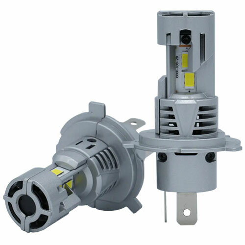 LED ヘッドライト トライアングル発光 H4 KMJ-TRH4 白色 3000lm×2 車検対応 12/24V共用