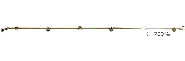 スズラン噴口 長七頭口 (全長79cm・換板式13.5m/m・G1/4) 永田製作所