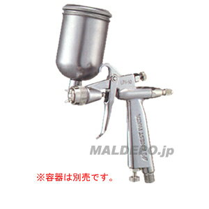 　アネスト岩田 低圧スプレーガン 重力式 LPH-50-102G ノズル口径φ1.0mmアネスト岩田 低圧スプレーガン 重力式 LPH-50-102G ノズル口径φ1.0mm空気キャップ、塗料ノズル、および本体構造に優れた整流特性を持たせ、従来機の1/4程度の空気キャップ内圧力で、高微粒化を実現!塗料ミストの飛散低減と塗着効率の向上をご提案します!【特長】●丸みをおびたボディは手にしっかりフィットします。●エアーホース、コンテナ・カップ取付時の重心バランスが良く、ハンドリングに優れた作業者に優しいスプレーガンです。●空気弁をニードル弁と同軸上に組み込んだことで引金荷重が従来比20〜30%軽くなりました。●パタン・空気量・塗料噴出量調節ツマミの動きはスムーズになり、条件変更の操作が容易にできます。●パタン幅を従来機種より大きくしましたので作業性が向上できます。●塗料ノズルのスパナがけ部分を大きくしましたので、部品交換がラクに行えます。●塗料ニップル、塗料ノズル、ニードル弁セット、本体鋳込材の接液部は、すべて高品位ステンレスを使用しました。【重力式で自動車補修に最適】●低圧低空気量で少量噴出とし、タッチアップやぼかし塗装に最適です。オーバーミストが極めて少なく作業性の改善に役立ちます。●塗料ミストの飛散や跳ね返りが少ないので、塗装業者の健康保全に寄与します。【仕様】●塗料供給方式:重力●塗料ノズル口径:φ1.0mm●質量:220g※塗料容器は別売です。※商品改良のため、仕様・外観など予告なく変更する場合があります。また、画像と商品の色が若干異なる場合がありますので、あらかじめご了承下さい。納期にお時間がかる場合がございます。お急ぎのお客様は事前に納期のご確認をお願い致します。注文について注意事項メーカー(提携先)からの直送となります。稀ではございますが欠品時は変動する場合もございますので、正確な納期はご注文の確認メールにてご案内させていただきます。
