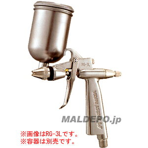 Spray Guns - 丸吹きガン 空気量調節装置付/重力式(ノズル口径φ0.4mm) RG-3L1-1 アネスト岩田【受注生産品】