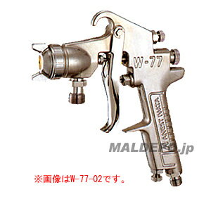 小形スプレーガン 圧送式(ノズル口径φ0.8mm) W-61-0 アネスト岩田【受注生産品】