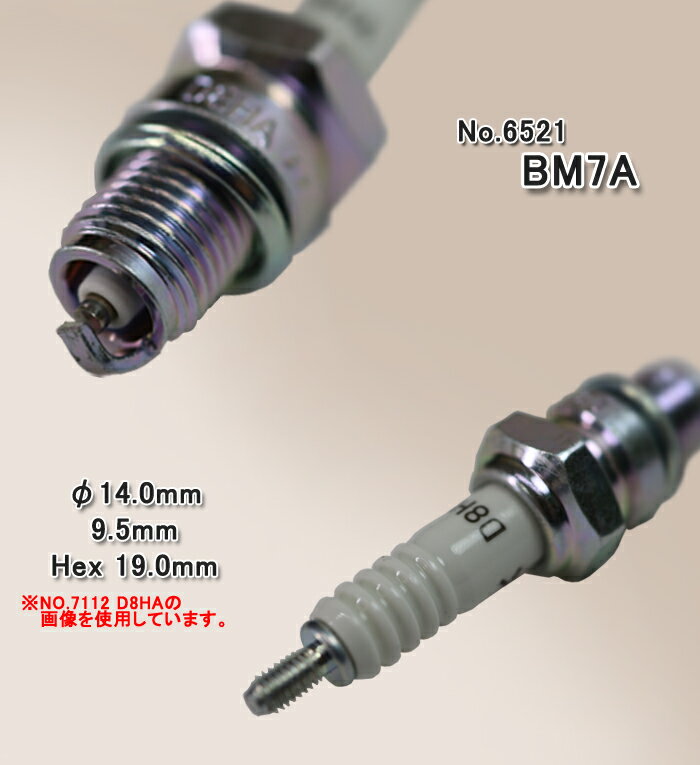 NGK スパークプラグ NO.6521 BM7A ノンレジスタープラグ【在庫処分品】【メール便可】