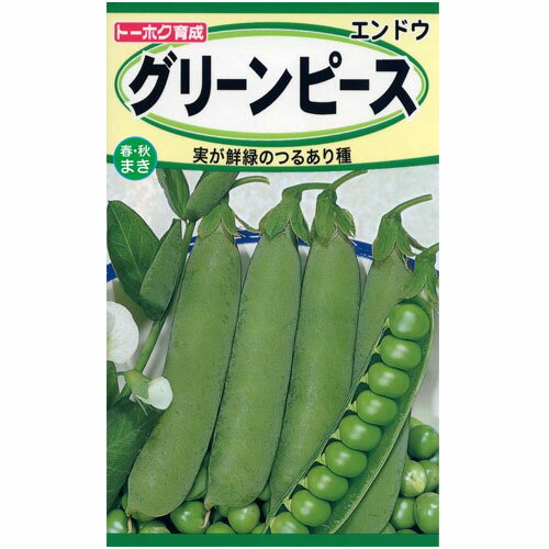 野菜の種 グリーンピース トーホク 春まき 秋まき 栽培例あり【メール便可】