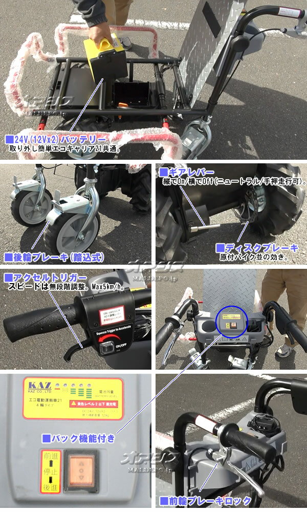 エコキャリア21 電動4輪 エネトラ 4 ミニ...の紹介画像3