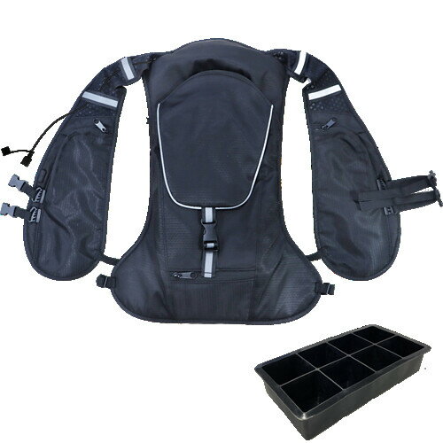 プロモート 循環式冷却ベスト ベストのみ フリーサイズプロモート 循環式冷却ベスト ベストのみ フリーサイズプロモート(PROMOTE)のプロモート 循環式冷却ベストです。背中のパックに水と氷を入れて、水冷チューブで体を冷却します。但し本製品にはポンプを駆動するモバイルバッテリーが含まれませんのでお客様にて別途ご用意願います。■本製品の特長　・ポンプとタンクを分解せずに手洗いでき、組立の手間いらず!　・首までヒンヤリを感じさせる冷却構造!　・氷などで冷やした水をホースに循環させ、身体を涼しくします!　・実用新案登録出願済!　【仕様】　●電源: モバイルバッテリー USB-TypeA DC5V/1A(バッテリー別売)　●ポンプ出力: 5V/140mA　●流量: 約320〜350mL/分　●バッテリー使用時間(目安): 約40時間使用可能(例:DC5V 6700mAhの場合)　●質量(ベストのみ): 約650g(但し乾燥状態にて)　●材質: ベスト/ナイロン・ポリエステル、ホース/シリコンゴム、タンク/TPU樹脂、断熱層/PETアルミ蒸着シート　●セット内容: ベスト本体、氷皿(8個製氷)※メーカー取寄品のため、欠品時には申し訳ございませんが　　納期にお時間を頂く、もしくはキャンセルとさせて頂く場合がありますので御了承下さい。※商品改良のため、仕様・外観など予告なく変更する場合があります。　　また画像と商品の色が若干異なる場合がありますのであらかじめ御了承下さい。注意事項届先名税込送料九州・本州・四国　送料無料北海道・沖縄(本島)・その他離島　配送不可・本製品は季節商品でシーズン在庫僅少品のため、メーカー欠品時にはキャンセル扱いとさせて頂きますがあしからずご了承願います。・本製品は基本的には通常送料扱いですが、配送上の都合で北海道・沖縄・離島にはお届けできません。お届け先が該当地域の場合は自動的にキャンセル扱いとさせて頂きますが、あしからず御了承ください。システムの都合上、ご発注時の送料表示額が異なる場合がございますが、受注処理後に訂正致しますので御了承下さい。九州・本州・四国への送料は無料です。・本製品に関しては初期不良等を除き、返品・交換共にお断りさせて頂いております。また弊社手配後はキャンセルもできません。ご了承の上、お選び下さいます様お願い申し上げます。注文について注意事項メーカー(提携先)からのお取り寄せ商品となります。稀ではございますが欠品時は変動する場合もございますので、正確な納期はご注文の確認メールにてご案内させていただきます。