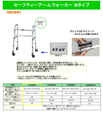 歩行器 セーフティーアームウォーカー Mタイプ / SAWMR シルバー イーストアイ