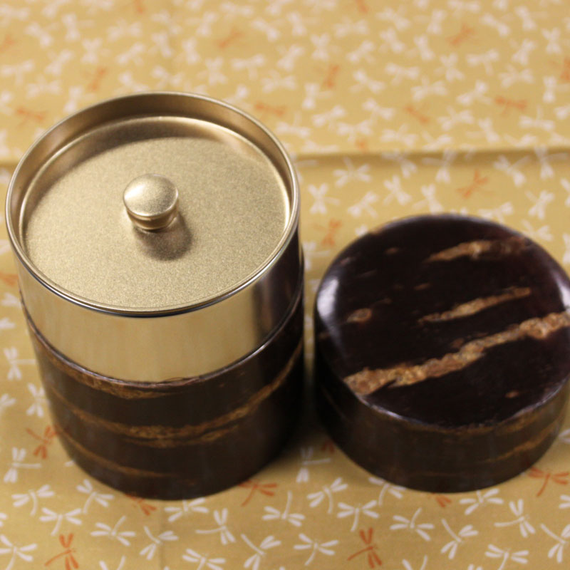 【桜皮細工】茶筒平 無地(100g) 和 工芸 ギフト 茶筒 お茶 プレゼント 雑貨 小物 ...