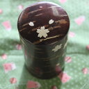 【桜皮細工】ミニ茶筒(小) 和 工芸 ギフト 茶筒 お茶 プレゼント 雑貨 小物 秋田 民芸 お土産