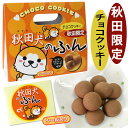 【秋田限定】秋田犬のふん チョコinクッキー 12個入 ［秋田犬の可愛らしいシール入り］秋田 あきた アキタ お菓子 クッキー チョコ チョコレート 洋菓子 焼菓子 お土産 おみやげ 御土産 ご当地 限定