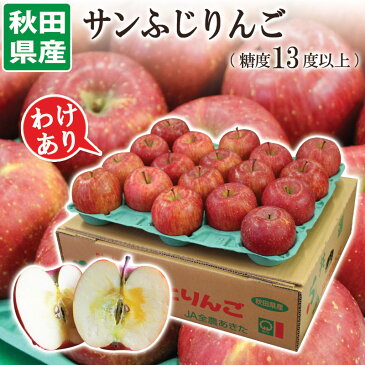 【 サンふじ 訳あり 5kg 送料無料 】【糖度13度以上】ご家庭用 サンふじりんご 5キロ 16〜20玉入り秋田県産 送料無料 訳あり ジューシーな果汁と、シャキシャキとした食感が魅力。 【 家庭用 訳あり お土産 果物 フルーツ 5キロ 秋田県 送料無料 】