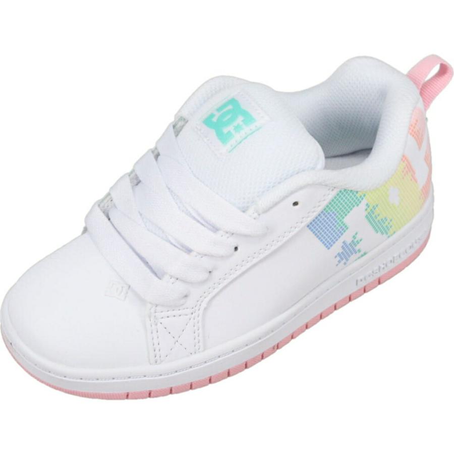【送料無料】 現品限り 23.0cm (小さ目で実質21.5~22相当) DC SHOES ディーシーシューズ コートグラフィック DK251006 100 キッズ 婦人 レディース スニーカー ローカット スケートボード