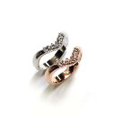 送料無料 ホワイトデー レディース 指輪 リング ring SVリング アクセサリー ピッキリング シルバー ピンクゴールド ゴールド プチプラ プレゼント 記念日 結婚式 SILVER925 スワロフスキー 天然石 ピンキー 9号 11号 13号 15号 17号