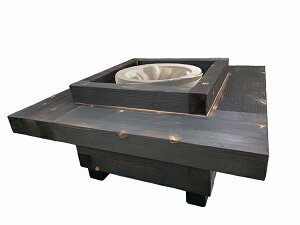 囲炉裏テーブル「IRORI」(七輪付) アウトドア バーベキュー BBQ キャンプ用品 重厚 ガーデンパーティ ウッドデッキ通販格安セール情報 楽天 通販