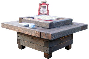 囲炉裏テーブル「IRORI」(七輪付) アウトドア バーベキュー BBQ キャンプ用品 重厚 ガーデンパーティ ウッドデッキ通販格安セール情報 楽天 通販