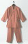 作務衣フリーサイズ業務用　バニラン オレンジxダークグレー　フリーサイズ　30枚セット