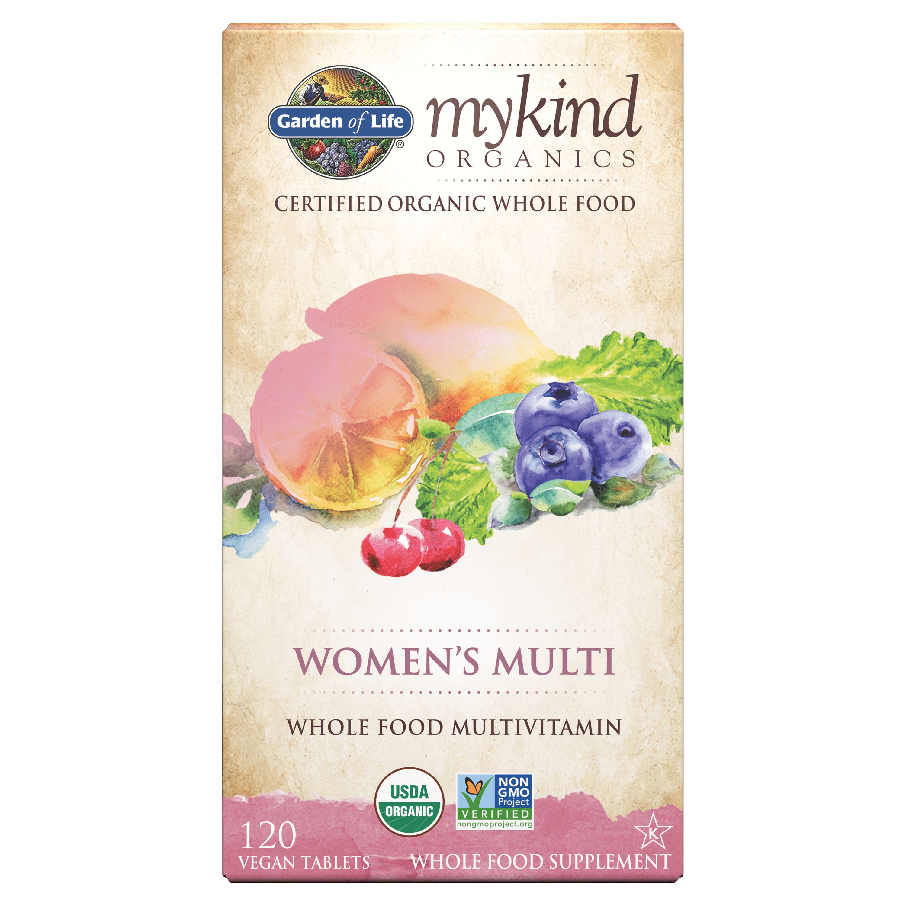 ガーデンオブライフ Garden of Life MyKind 女性のマルチ 120ベーガン錠 ビタミン サプリメント 健康食品 アメリカ直送