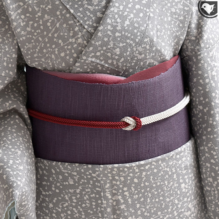 Rakuten - まわた紬 滋賀県 川口織物 謹製 八寸 名古屋帯 日本製【帯専門店おびや】お仕立て代込！送料・代引き無料！[商品番号：21796]
