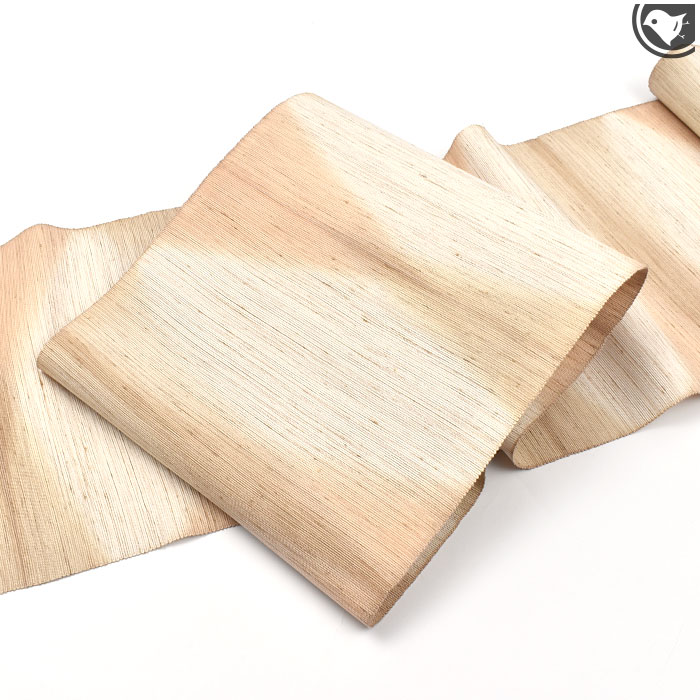 米沢紬 齋英織物 謹製 “桜桃/さくらんぼ板締め絞り” 八寸 名古屋帯 日本製【帯専門店おびや】お仕立て代込！送料 代引き無料！[商品番号：21904]