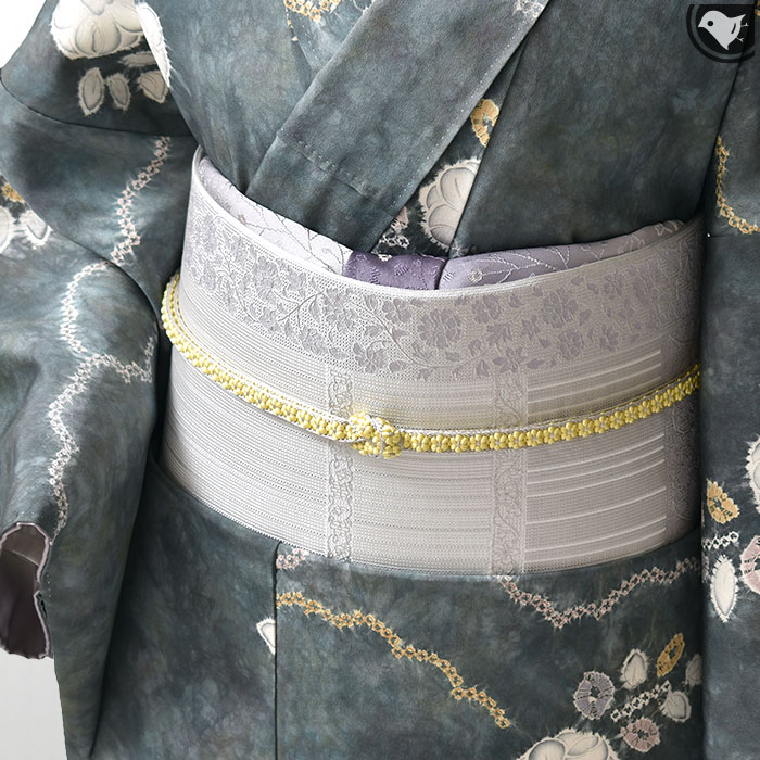 Rakuten - 博多帯 “絲衣” 献上更紗 春の風 本場筑前博多織 金印 八寸 名古屋帯 日本製【帯専門店おびや】お仕立て付！送料・代引き無料！[商品番号：21965]