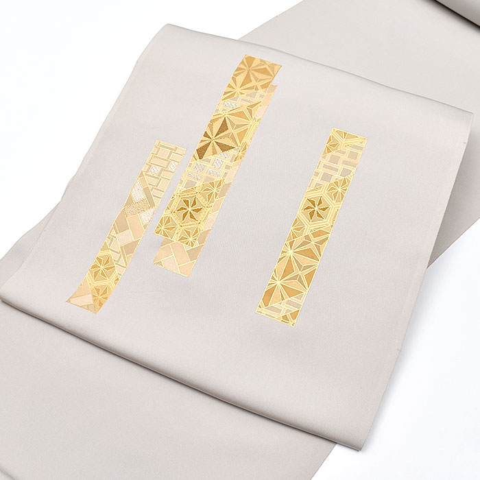 Rakuten - 塩瀬染め帯 京都老舗染め屋 謹製 枠金刺繍 九寸 名古屋帯 正絹 日本製 送料・代引き無料！[商品番号：22212]