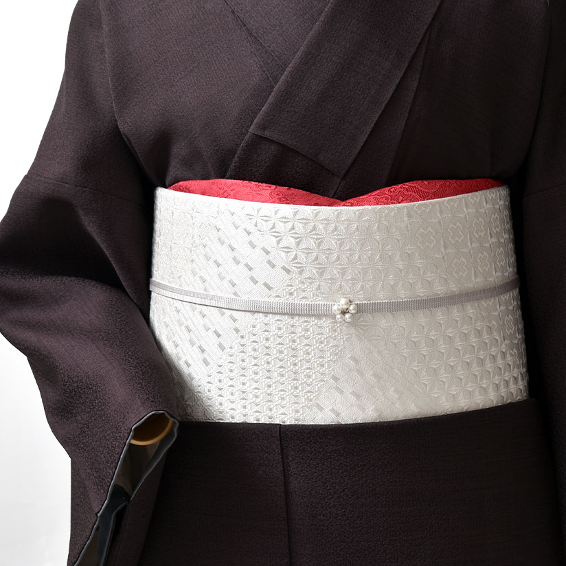帯揚げ 浮華 “梅と桜” 京丹後ワタマサ 謹製 浮き織 三重織 おびやオリジナル 丹後ちりめん 京ひき染め 正倉院文様 帯揚げ 正絹 日本製 和装小物 // 羽織紐・帯揚げ・帯締め・帯留・羽織 小物が充実！・送料・代引き無料！