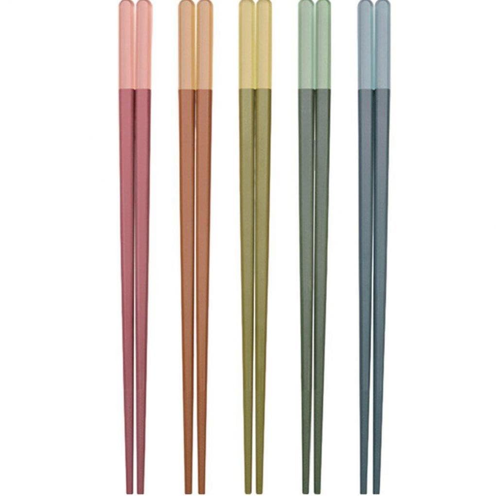 箸 再利用可能な箸 5組 抗菌箸 高温にも強い 滑りにくい 家庭用