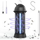 【新版&強力に殺虫】 電撃殺虫器 電気蚊取り器 UV光源誘引式+電撃二合一 殺虫機 360°強力蚊除け 捕虫器 効果 6W省エネ 無害 薬剤不要 電池不要 臭いや煙なし 1.2M電源コード コバエ・蚊・小蝿・蛾・ハエ・ノミバエ・ユスリカ等羽虫にプレゼント(3)
