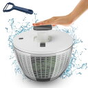 サラダスピナー 水切り器 野菜水切り サラダ水切り 野菜スピナー 野菜水切り器 ザル 回転式 脱水機手動 脱水機 6L大容量 サラダチキンメーカー 脱水機 ボウ...