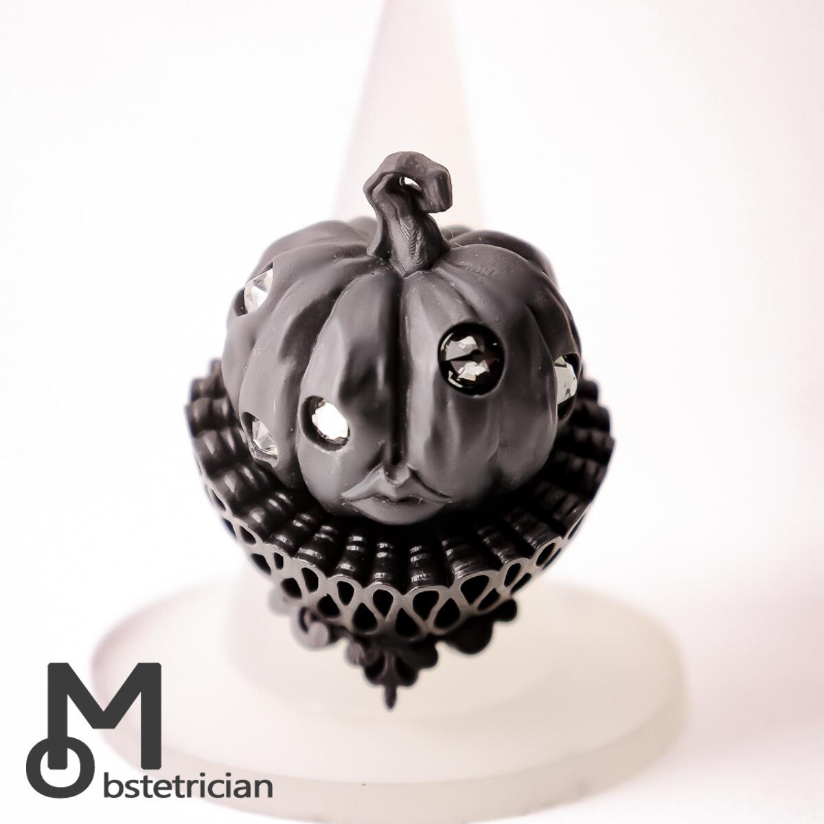 OBAKEDAZO Pumpkin head Black collar / RINGۥХ