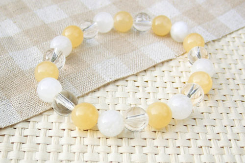 天然石 パワーストーン ブレスレット ムーンストーン イエローカルサイト 水晶 パワーストーン レディース メンズ ギフト プレゼント 贈り物 男性 女性 男 ...
