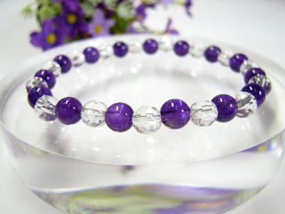 天然石 パワーストーン ブレスレット アメジスト 6mm玉 ウルグアイ産 水晶 AAAA パワーストーン レディース メンズ ギフト プレゼント 贈り物 男性 ...