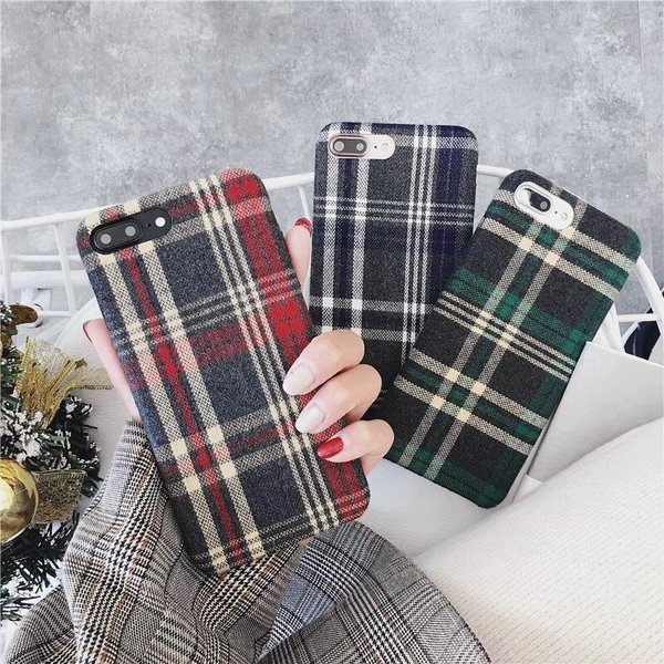 Rakuten - 【在庫処分】 スマホケース カバー チェック柄 スリム iPhoneX/iphoneXs【返品交換不可】【ラッピング不可】【cocoro】
