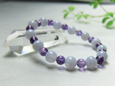 天然石 パワーストーン ブレスレット アメジスト ウルグアイ産 ブルーレース AAAAA パワーストーン レディース メンズ ギフト プレゼント 贈り物 男性 ...