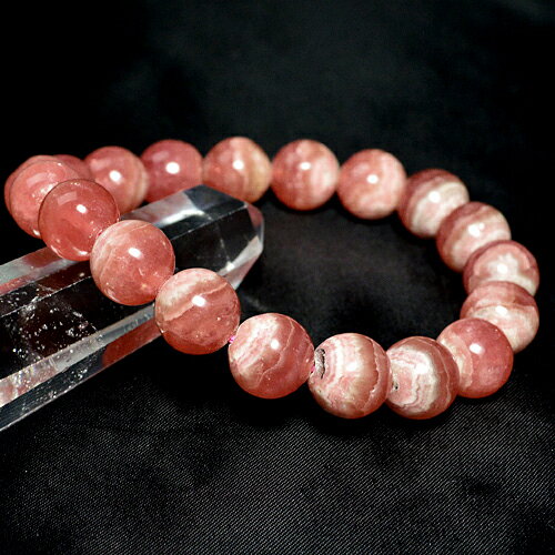 天然石 最高級5Aグレード 【次回入荷未定】アルゼンチン産インカローズ（ロードクロサイト）ブレスレット10mm玉 内周：約17cm ※サイズ調整可レディース メンズ 勝負 恋愛パワーストーン (90)【メール便不可】 〇P12〇 ギフト プレゼント 贈り物 男性